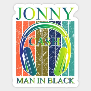 Man in black. Sticker